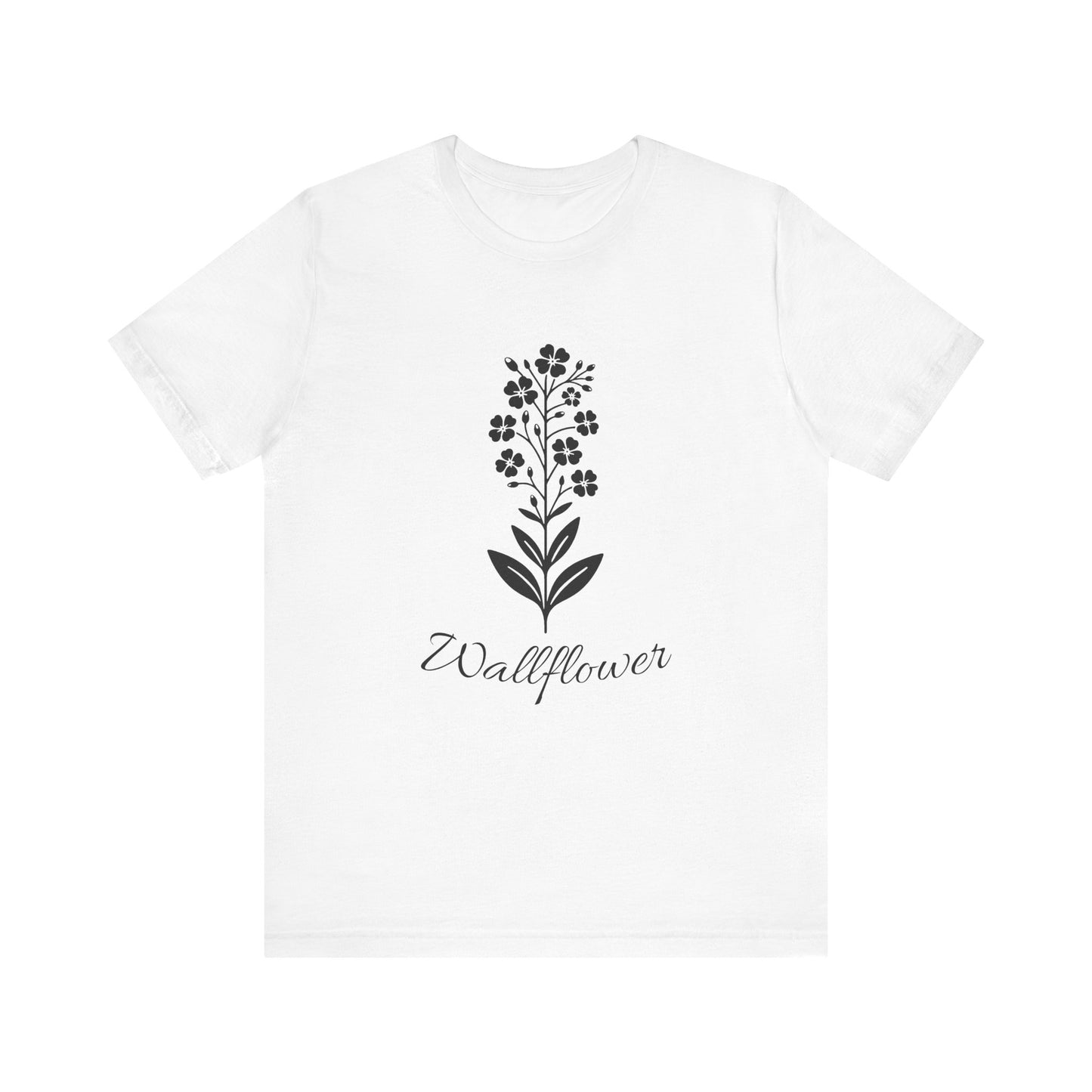 Wallflower Unisex Short Sleeve Tee - Botanical Graphic Shirt, Nature Lover Gift, Casual Wear, Eco-Friendly Fashion, Spring Outfit