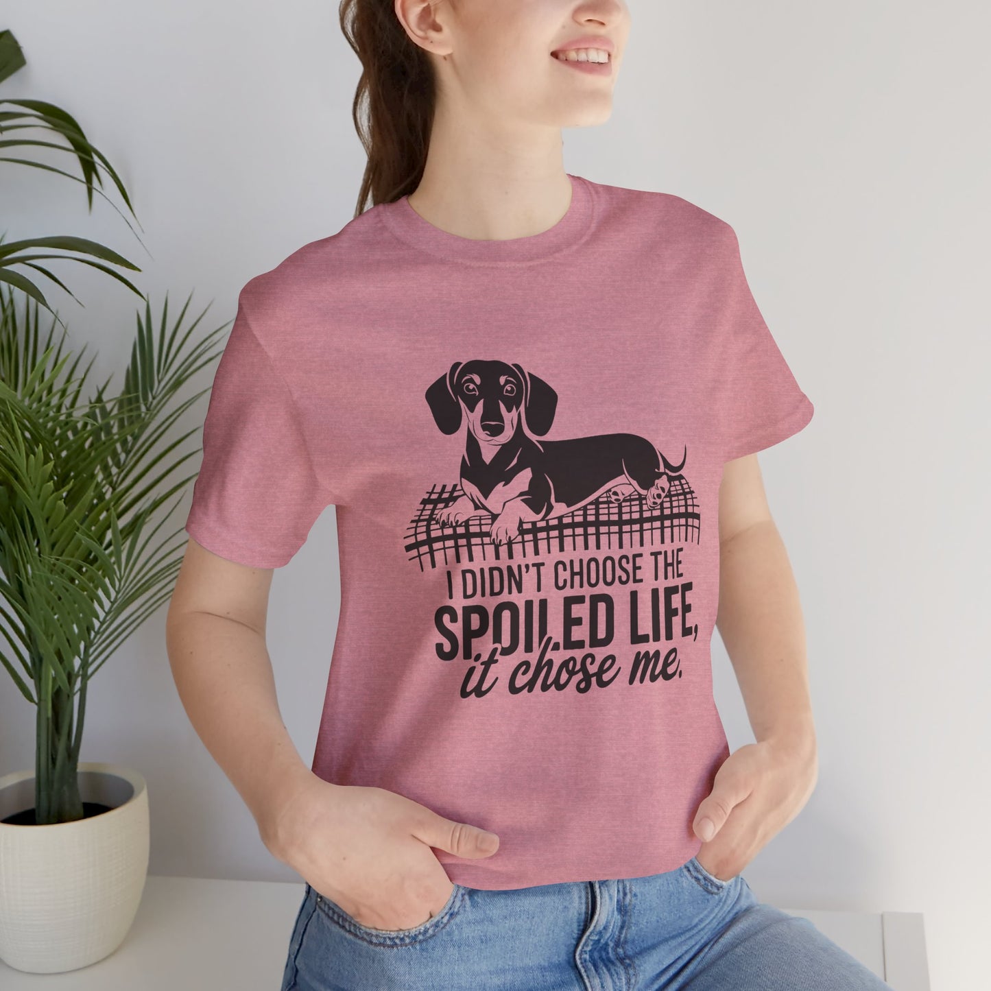 Spoiled Life Dog Lover Tee, Unisex Jersey T-Shirt for Pet Owners, Funny Dog Shirt, Gift for Dog Lovers, Casual Animal Apparel