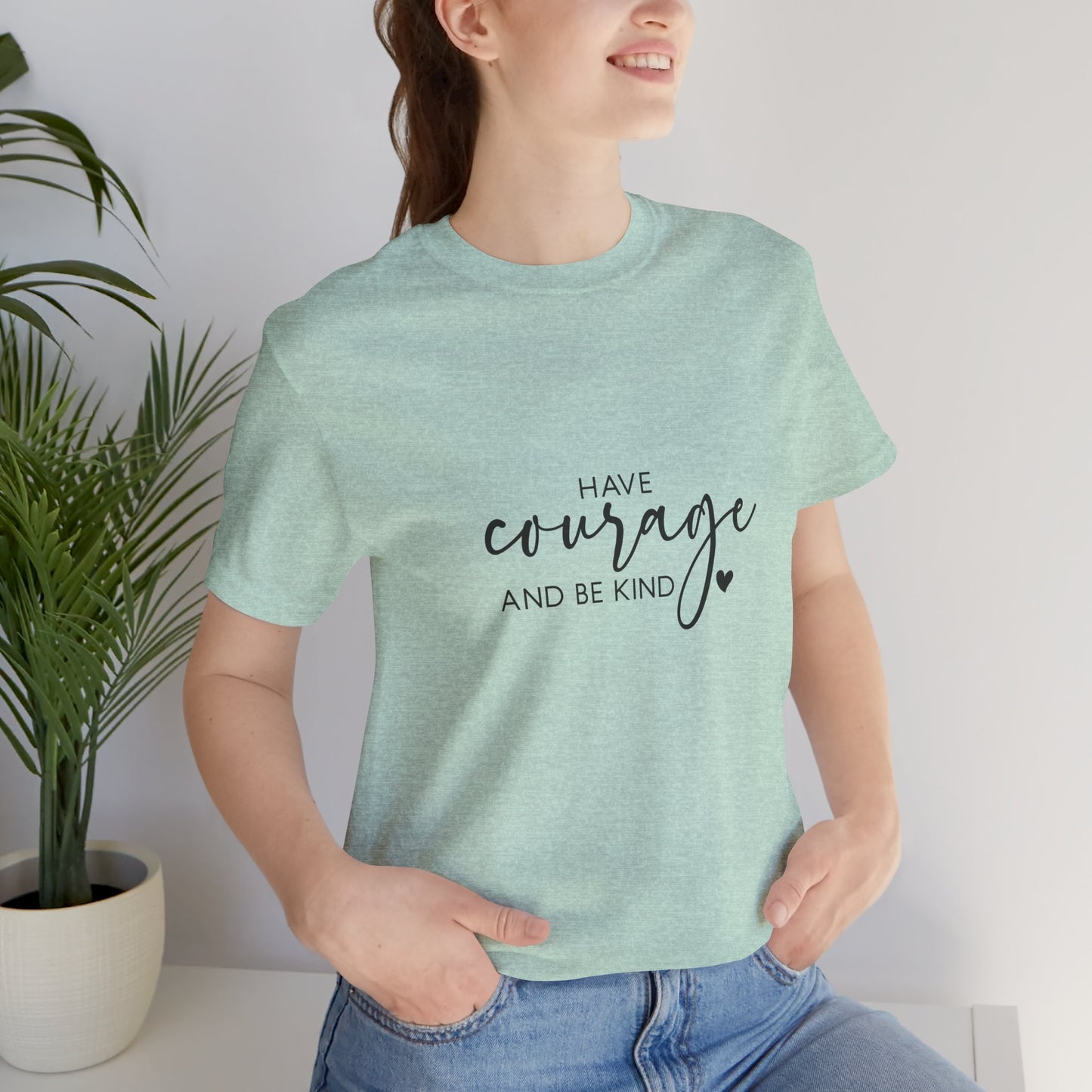 Courage & Kindness Tee, Inspirational T-Shirt, Motivational Gift, Unisex Casual Wear, Encouragement Shirt, Gift for Friends