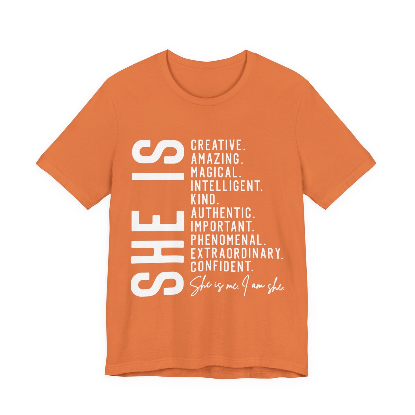Empowering Women's Statement Tee - She Is Creative and Confident, Inspirational Gift, Motivational Shirt, Everyday Wear, Self-Love Apparel