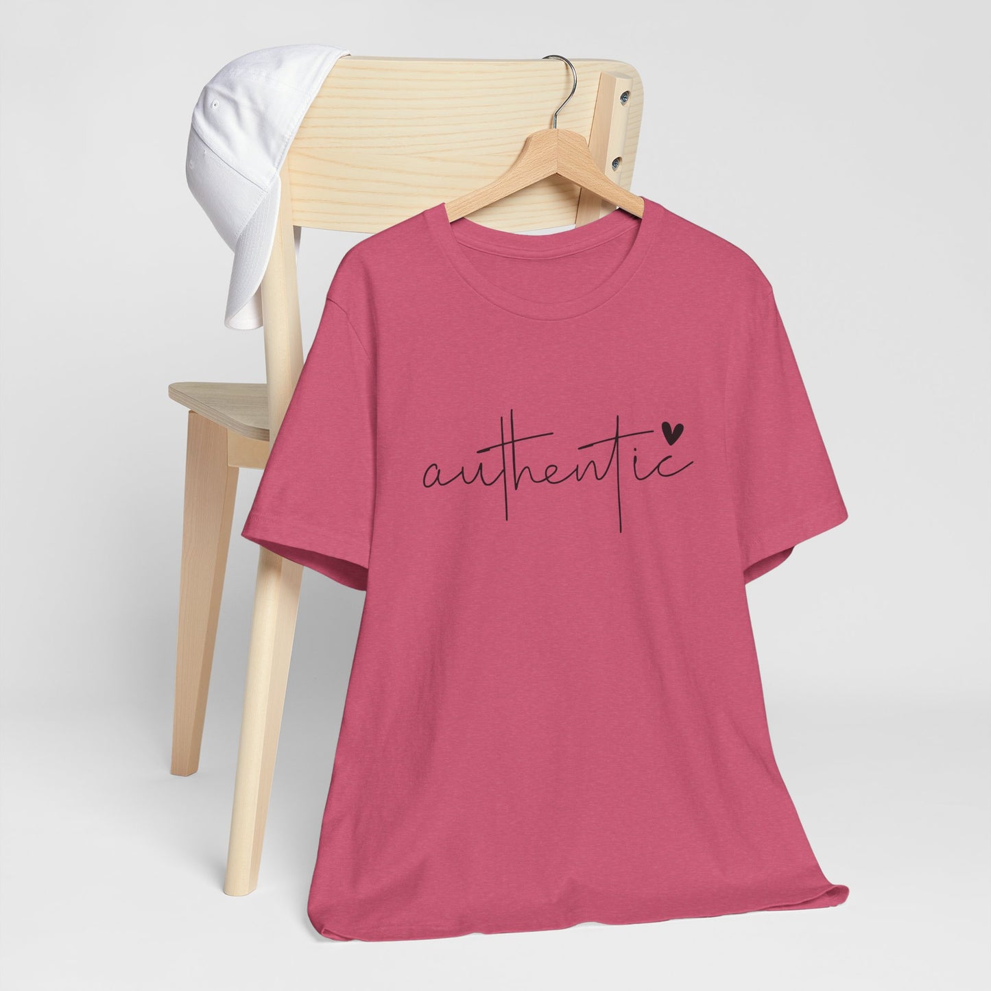 Authentic, Motivational T-Shirt, Unisex Inspirational Top, Self-Love Apparel, Everyday Casual Wear