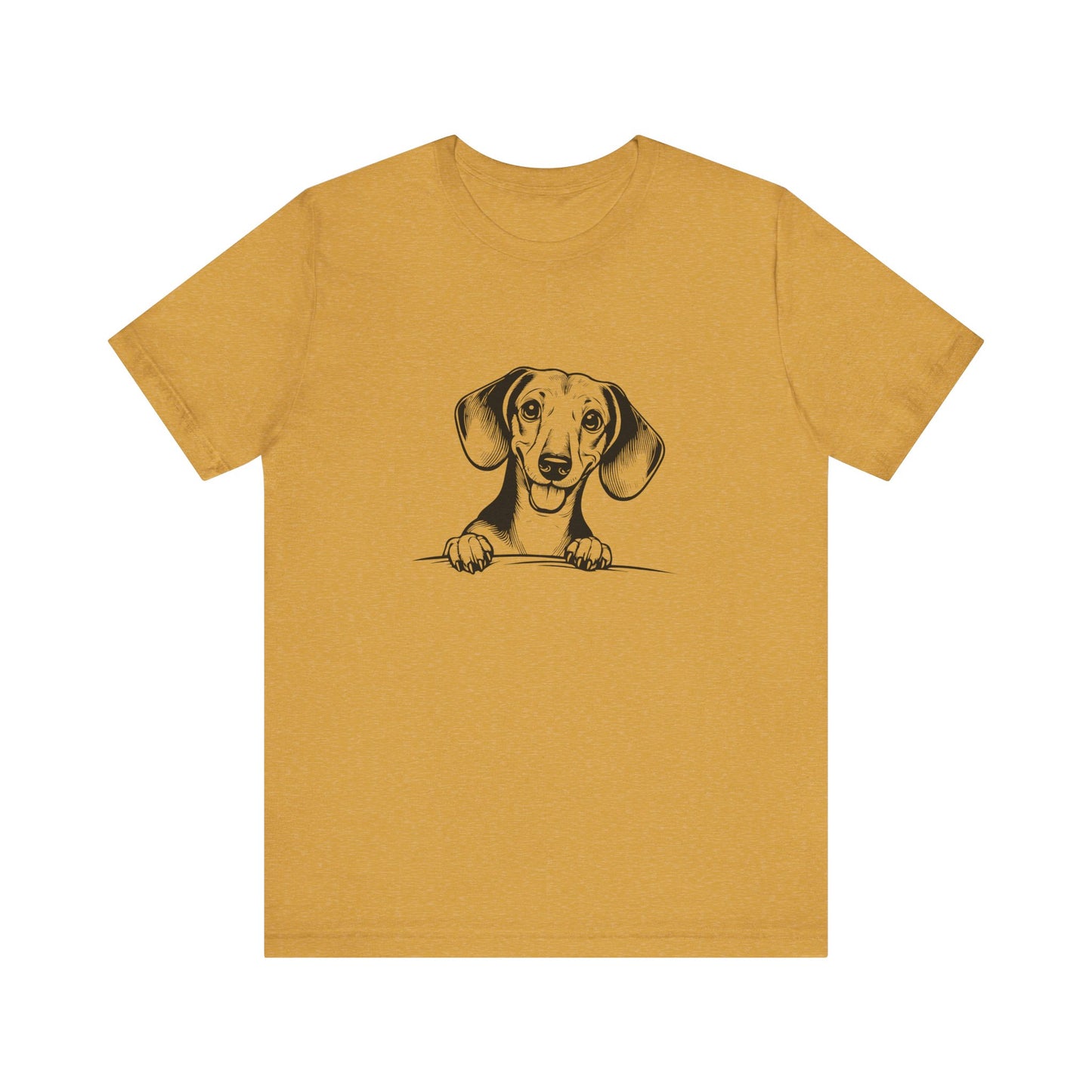 Adorable Dachshund Graphic Tee - Cute Dog Lover Shirt, Pet Owner Gift, Animal Lover Apparel, Casual Everyday Wear, Perfect for Birthdays