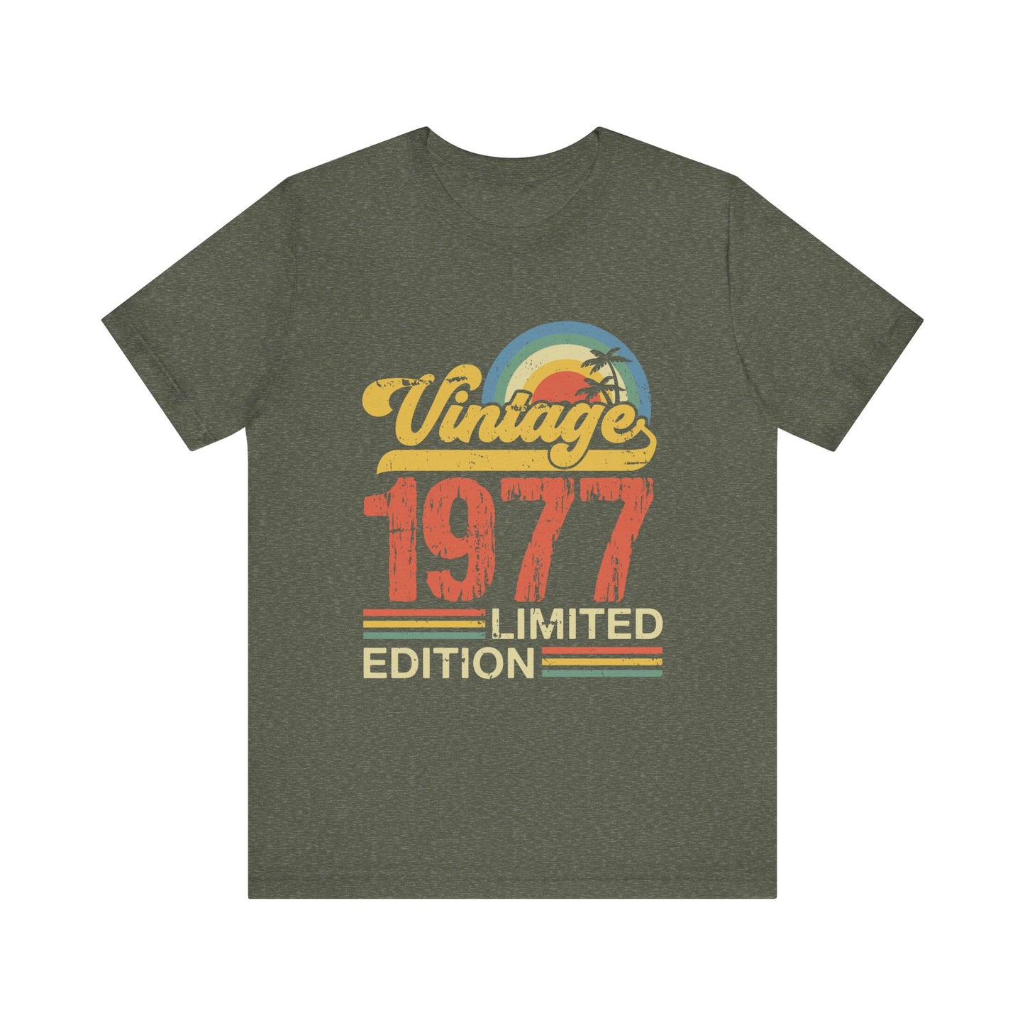 Vintage 1977 Limited Edition Tee, Retro T-Shirt, Birthday Gift, Nostalgic Apparel, Casual Wear, Summer Fashion