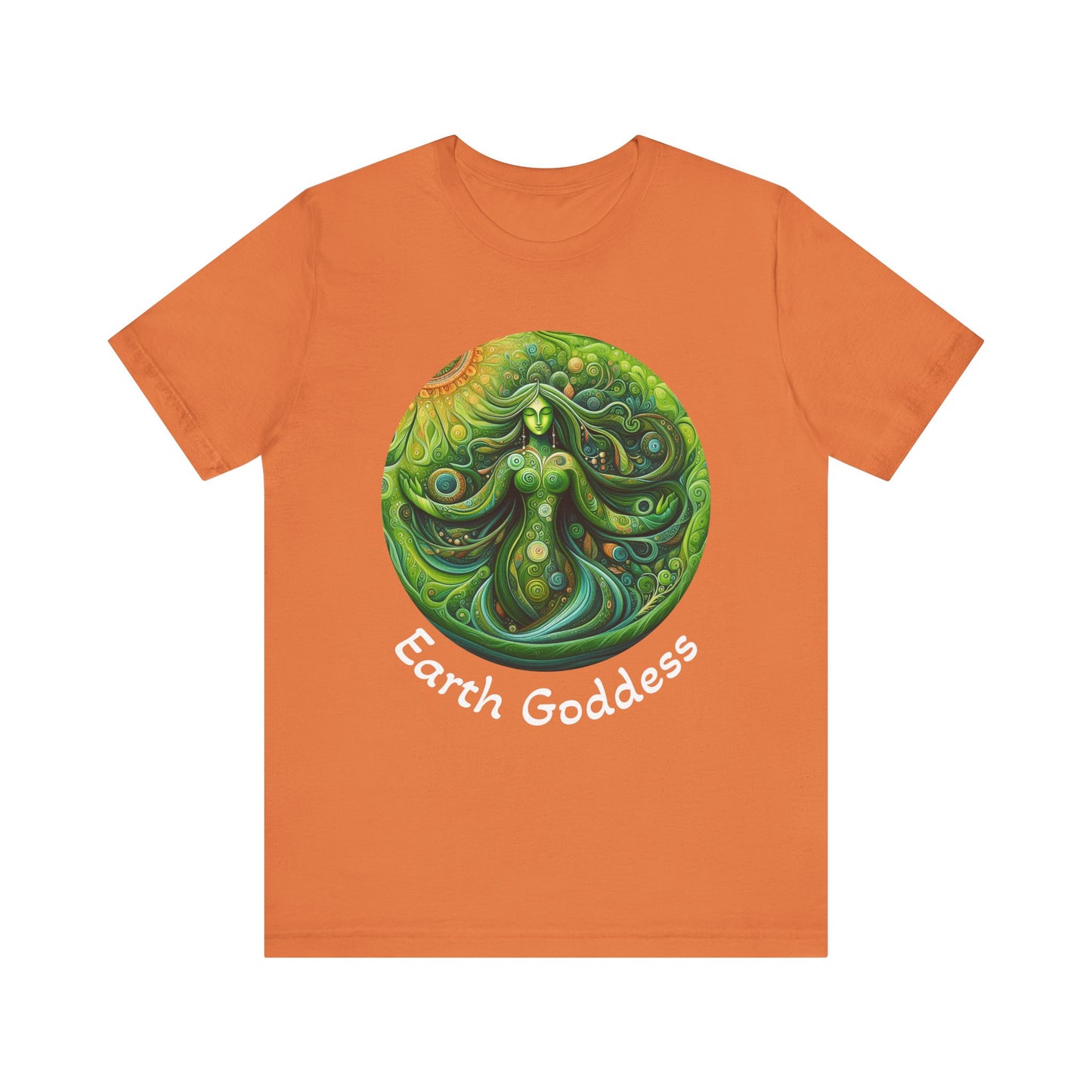 Earth Goddess Unisex Jersey Tee, Eco-Friendly Shirt, Nature Lover Tee, Spiritual Gift, Bohemian Style Top, Earth Day Apparel