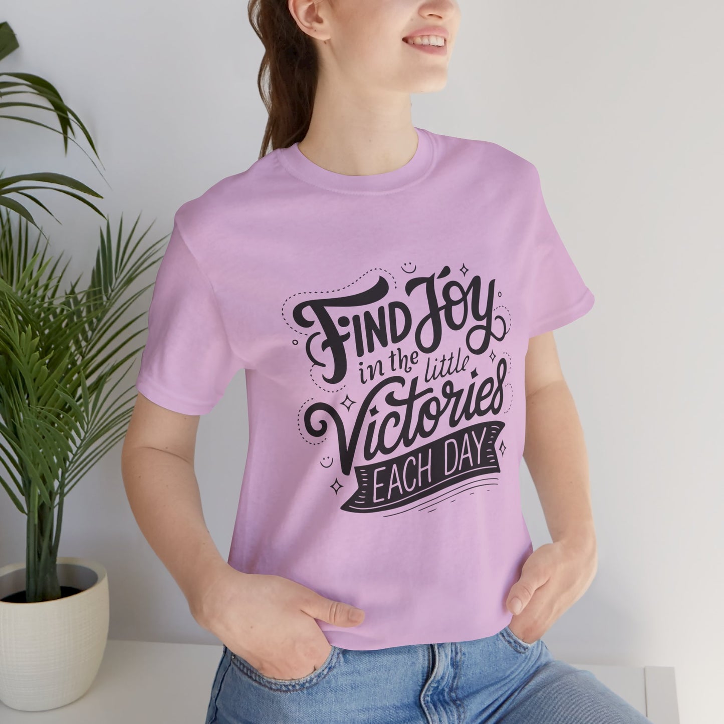 Joyful Victory Tee - Inspirational T-Shirt, Motivational Shirt, Positive Affirmation Top, Gift for Friends, Self-Care Apparel