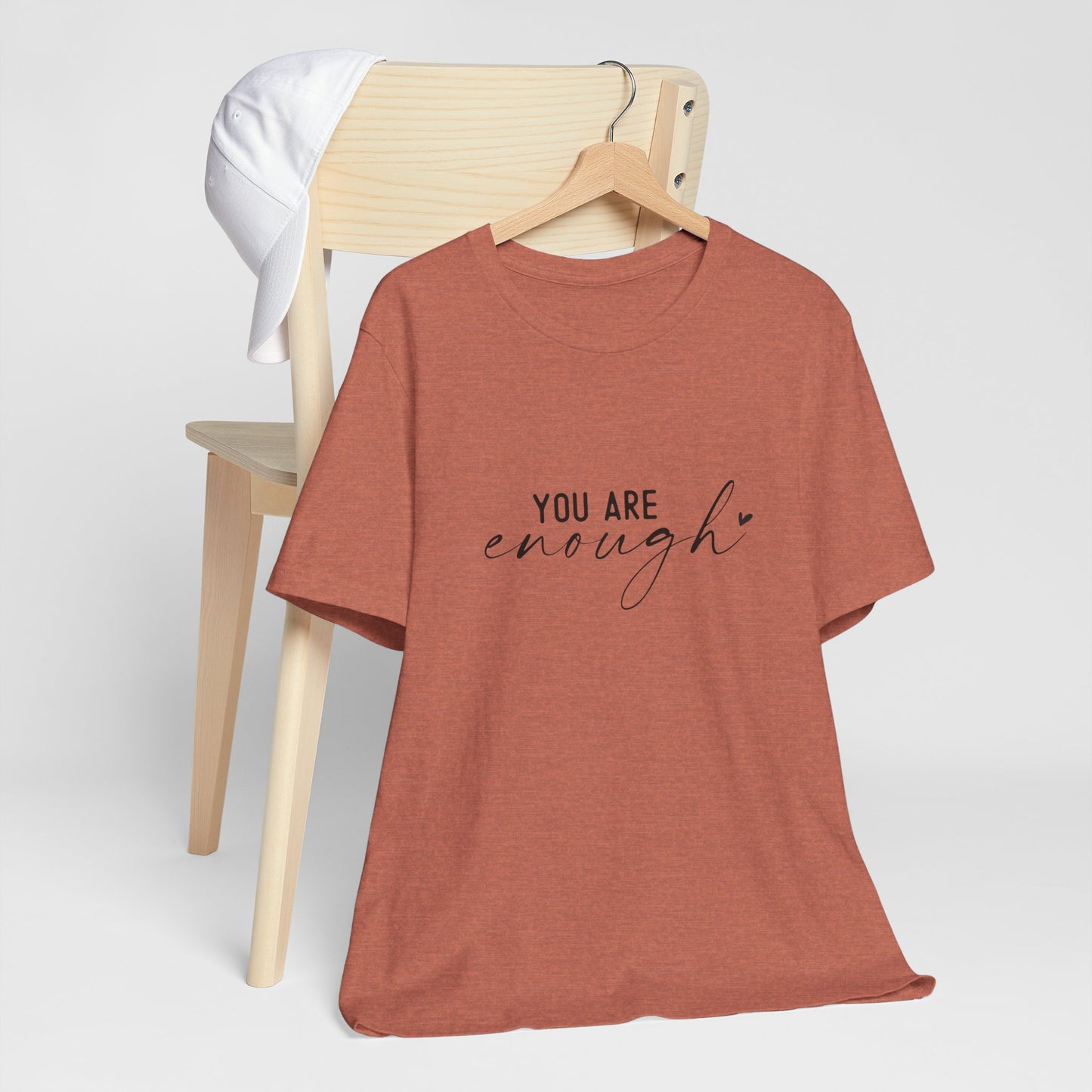 You Are Enough Tee, Motivational T-Shirt, Unisex Inspirational Top, Self-Love Apparel, Everyday Casual Wear