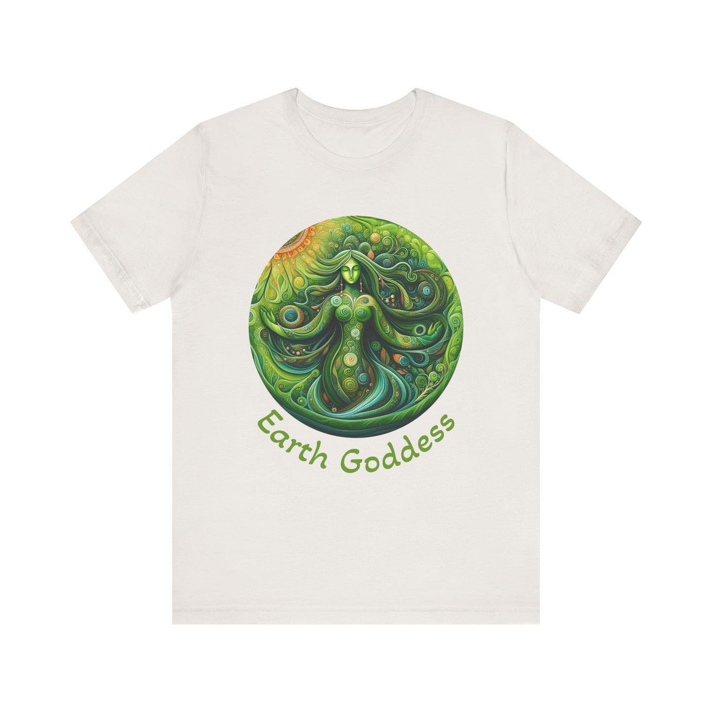 Earth Goddess Unisex Jersey Tee, Eco-Friendly Shirt, Nature Lover Tee, Spiritual Gift, Bohemian Style Top, Earth Day Apparel