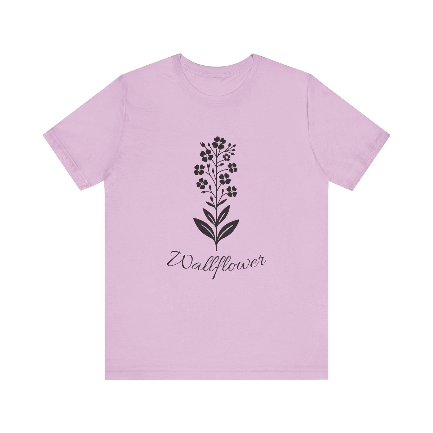Wallflower Unisex Short Sleeve Tee - Botanical Graphic Shirt, Nature Lover Gift, Casual Wear, Eco-Friendly Fashion, Spring Outfit