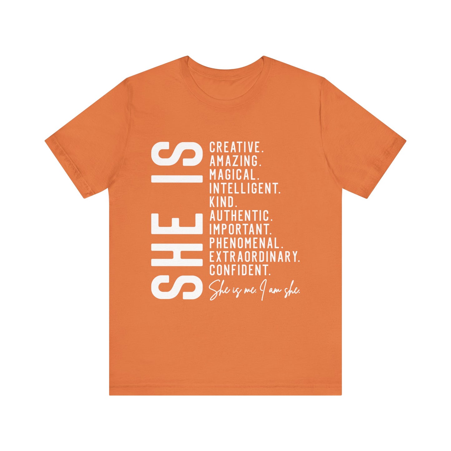 Empowering Women's Statement Tee - She Is Creative and Confident, Inspirational Gift, Motivational Shirt, Everyday Wear, Self-Love Apparel
