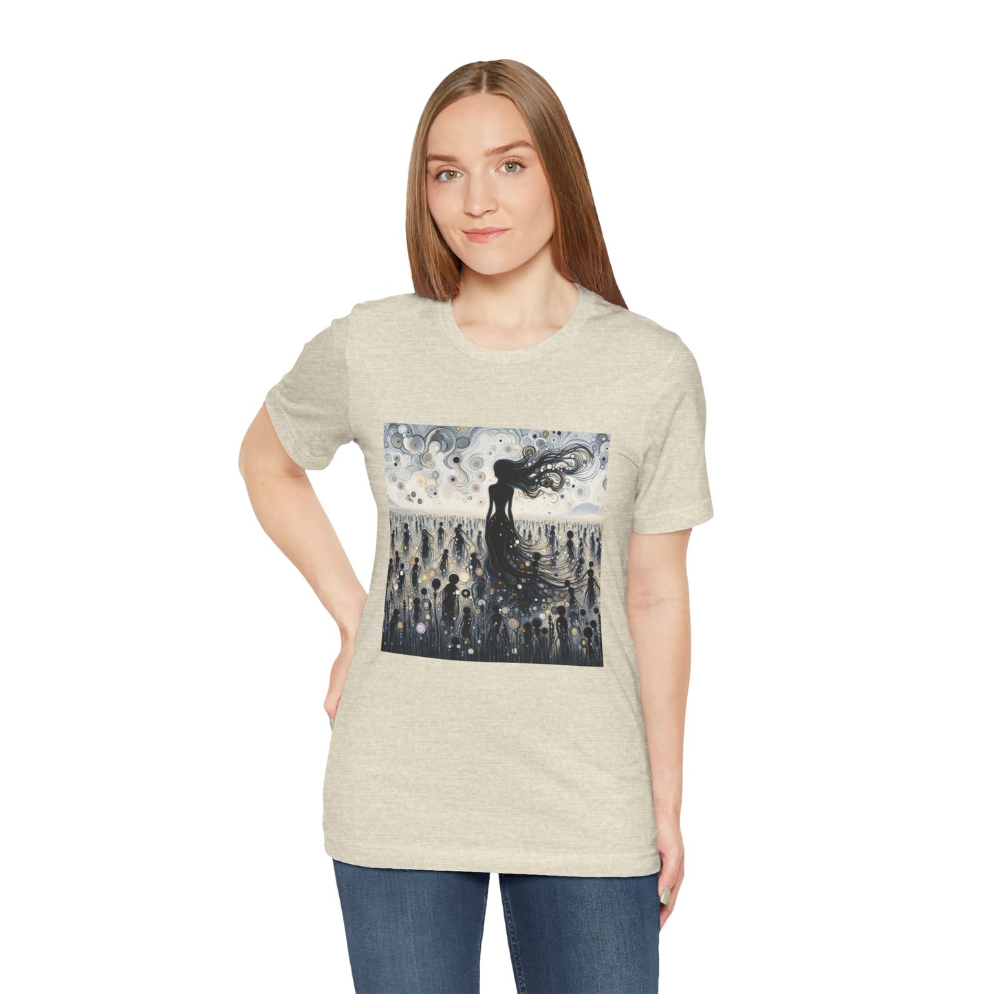 Mystical Dreamer Tee - Unisex Jersey Short Sleeve Tee, Bohemian Style T-Shirt, Festival Wear, Gift for Dreamers, Artistic Apparel