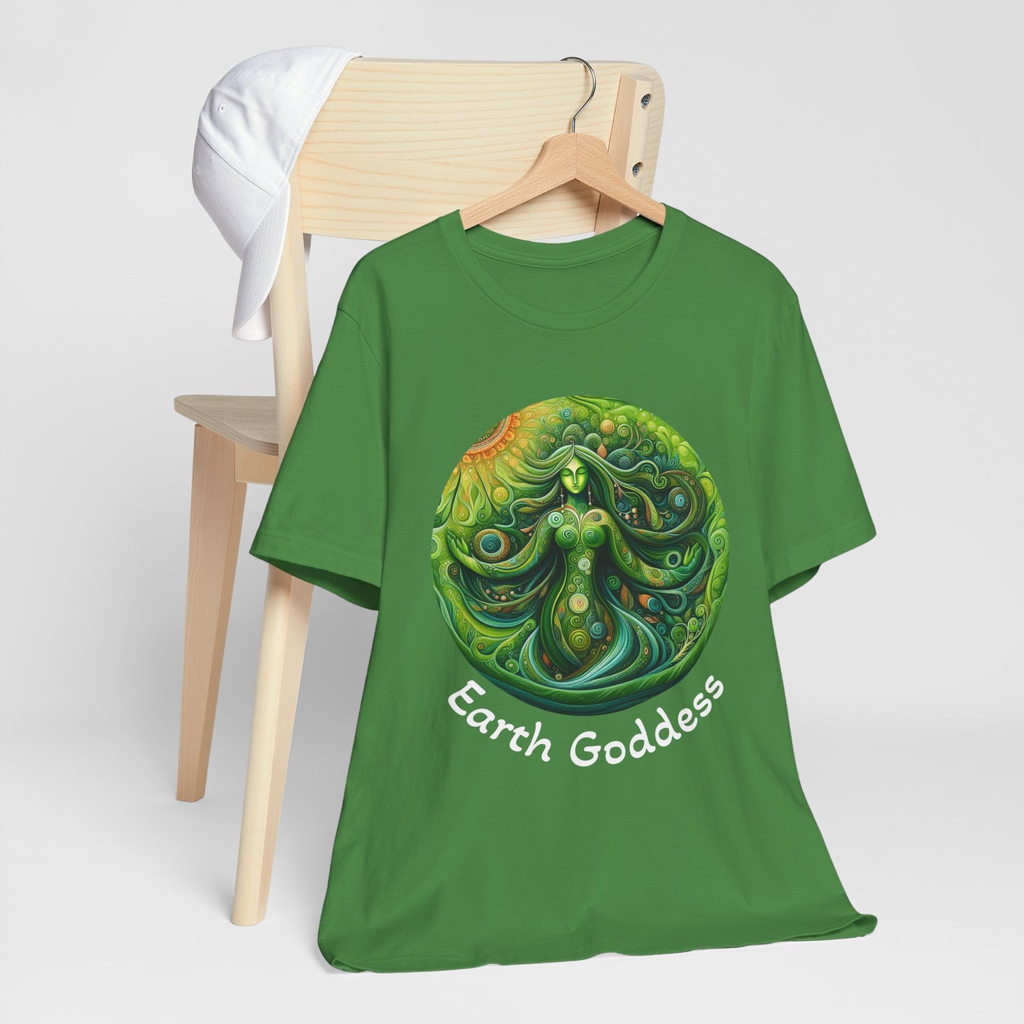 Earth Goddess Unisex Jersey Tee, Eco-Friendly Shirt, Nature Lover Tee, Spiritual Gift, Bohemian Style Top, Earth Day Apparel