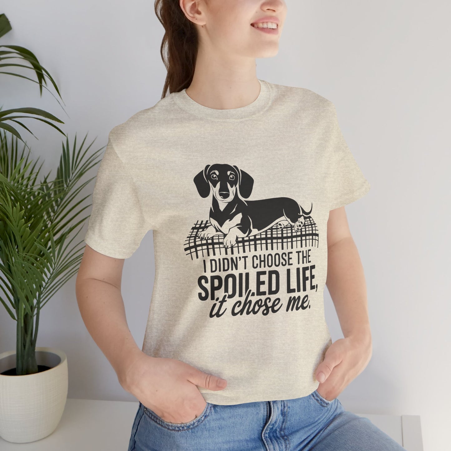 Spoiled Life Dog Lover Tee, Unisex Jersey T-Shirt for Pet Owners, Funny Dog Shirt, Gift for Dog Lovers, Casual Animal Apparel