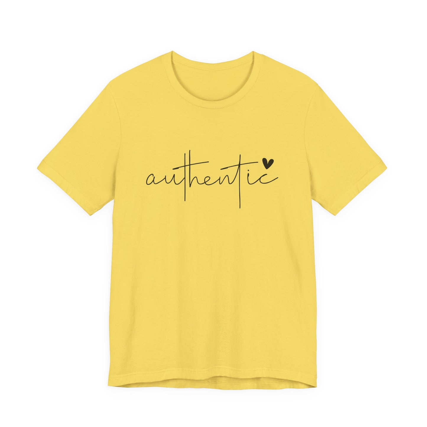 Authentic, Motivational T-Shirt, Unisex Inspirational Top, Self-Love Apparel, Everyday Casual Wear