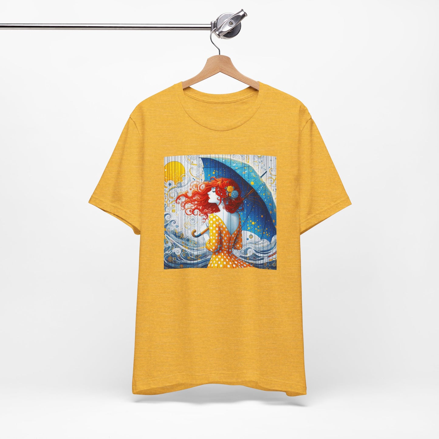 Whimsical Art Tee, Fun Graphic Shirt, Summer Vibes, Beach Day Apparel, Women's T-Shirt, Gift for Art Lovers