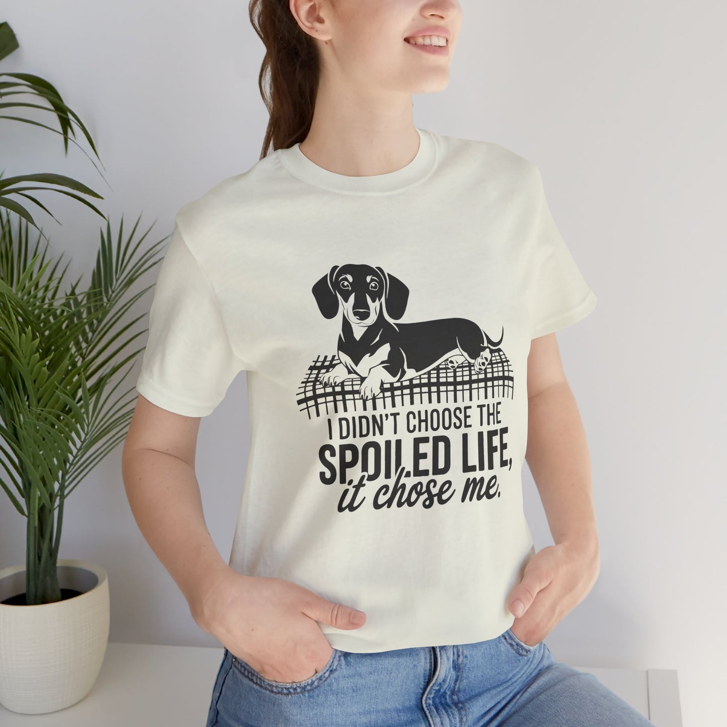 Spoiled Life Dog Lover Tee, Unisex Jersey T-Shirt for Pet Owners, Funny Dog Shirt, Gift for Dog Lovers, Casual Animal Apparel