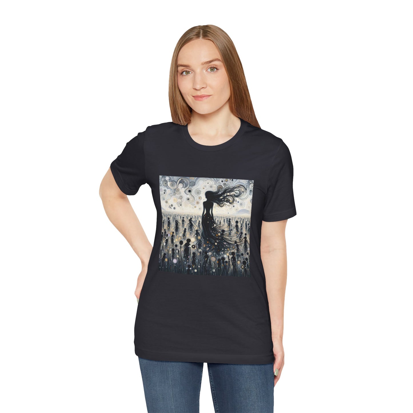 Mystical Dreamer Tee - Unisex Jersey Short Sleeve Tee, Bohemian Style T-Shirt, Festival Wear, Gift for Dreamers, Artistic Apparel