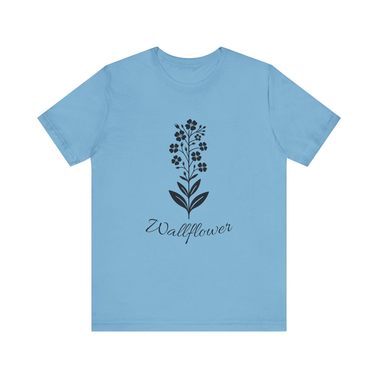 Wallflower Unisex Short Sleeve Tee - Botanical Graphic Shirt, Nature Lover Gift, Casual Wear, Eco-Friendly Fashion, Spring Outfit