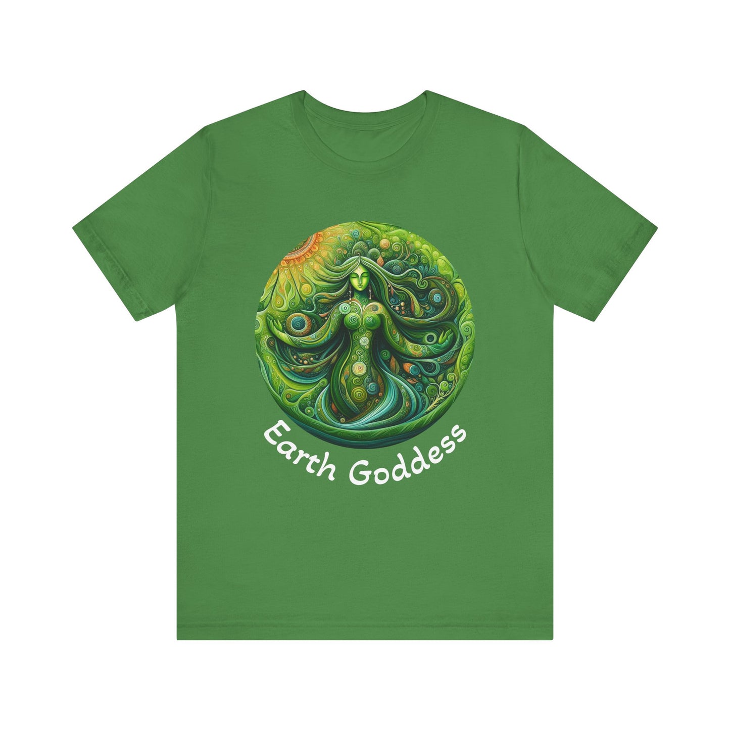 Earth Goddess Unisex Jersey Tee, Eco-Friendly Shirt, Nature Lover Tee, Spiritual Gift, Bohemian Style Top, Earth Day Apparel