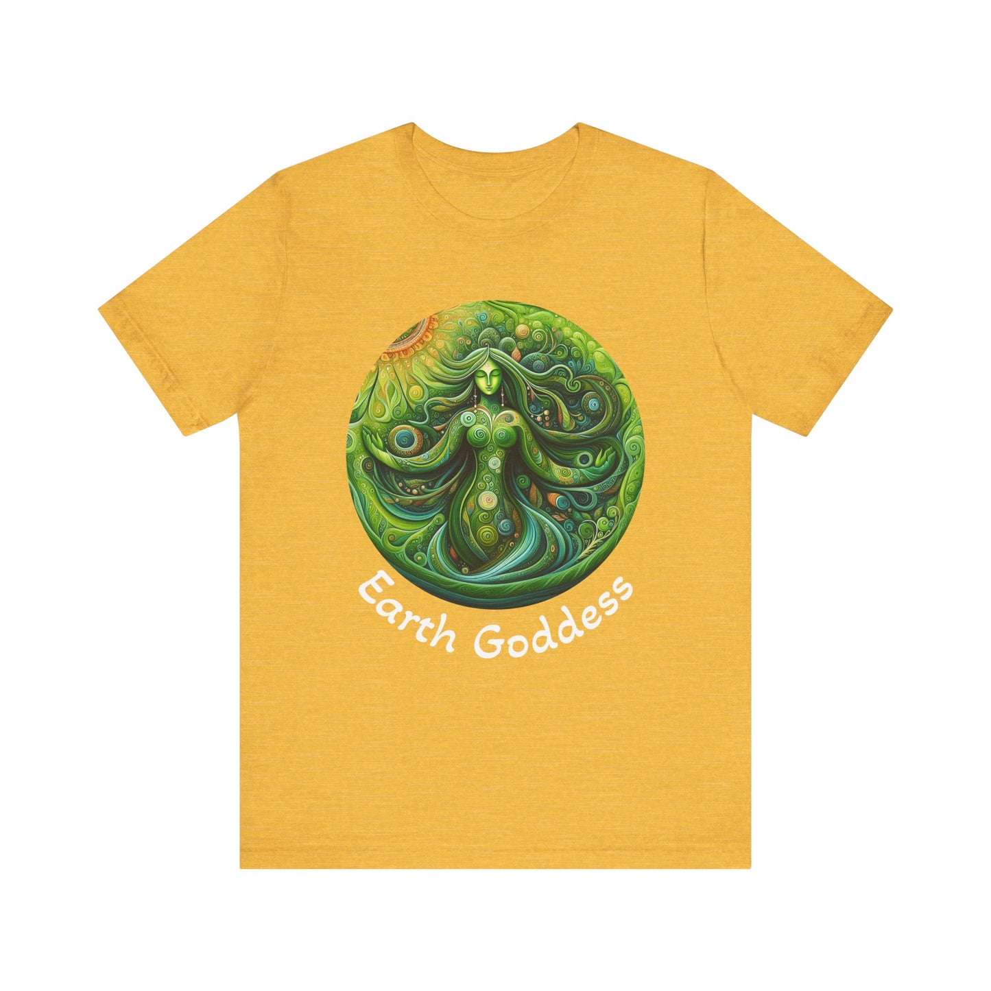 Earth Goddess Unisex Jersey Tee, Eco-Friendly Shirt, Nature Lover Tee, Spiritual Gift, Bohemian Style Top, Earth Day Apparel