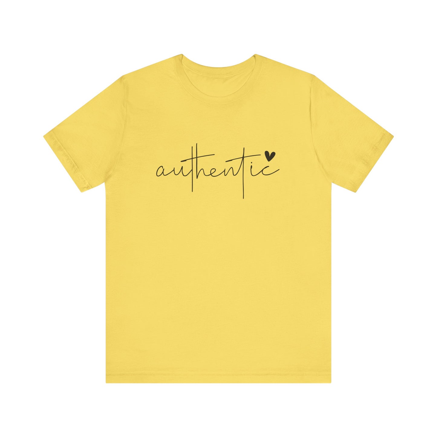 Authentic, Motivational T-Shirt, Unisex Inspirational Top, Self-Love Apparel, Everyday Casual Wear
