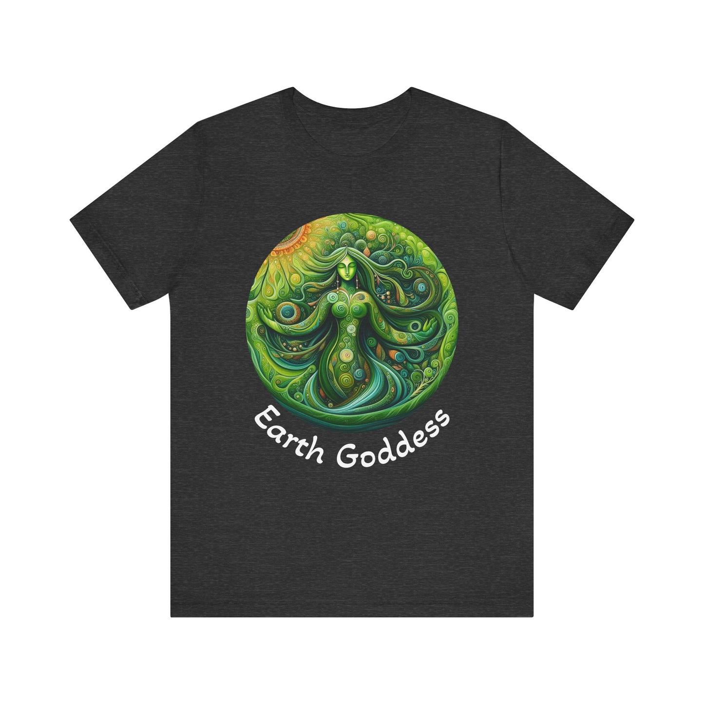 Earth Goddess Unisex Jersey Tee, Eco-Friendly Shirt, Nature Lover Tee, Spiritual Gift, Bohemian Style Top, Earth Day Apparel