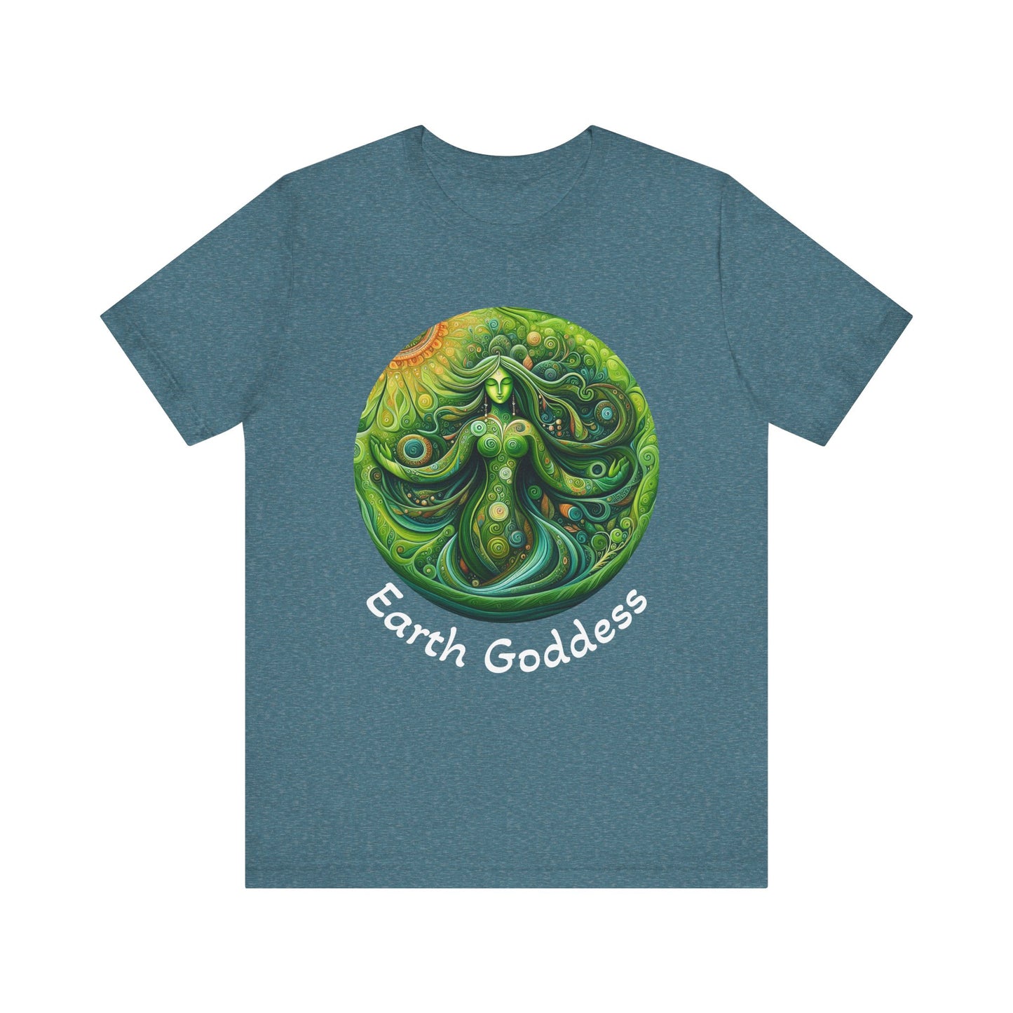 Earth Goddess Unisex Jersey Tee, Eco-Friendly Shirt, Nature Lover Tee, Spiritual Gift, Bohemian Style Top, Earth Day Apparel