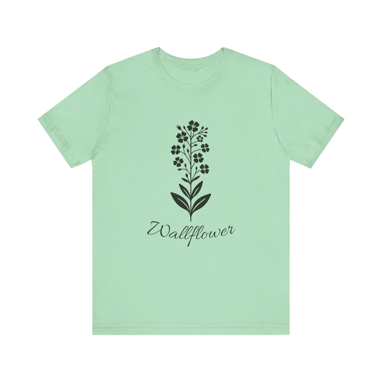 Wallflower Unisex Short Sleeve Tee - Botanical Graphic Shirt, Nature Lover Gift, Casual Wear, Eco-Friendly Fashion, Spring Outfit