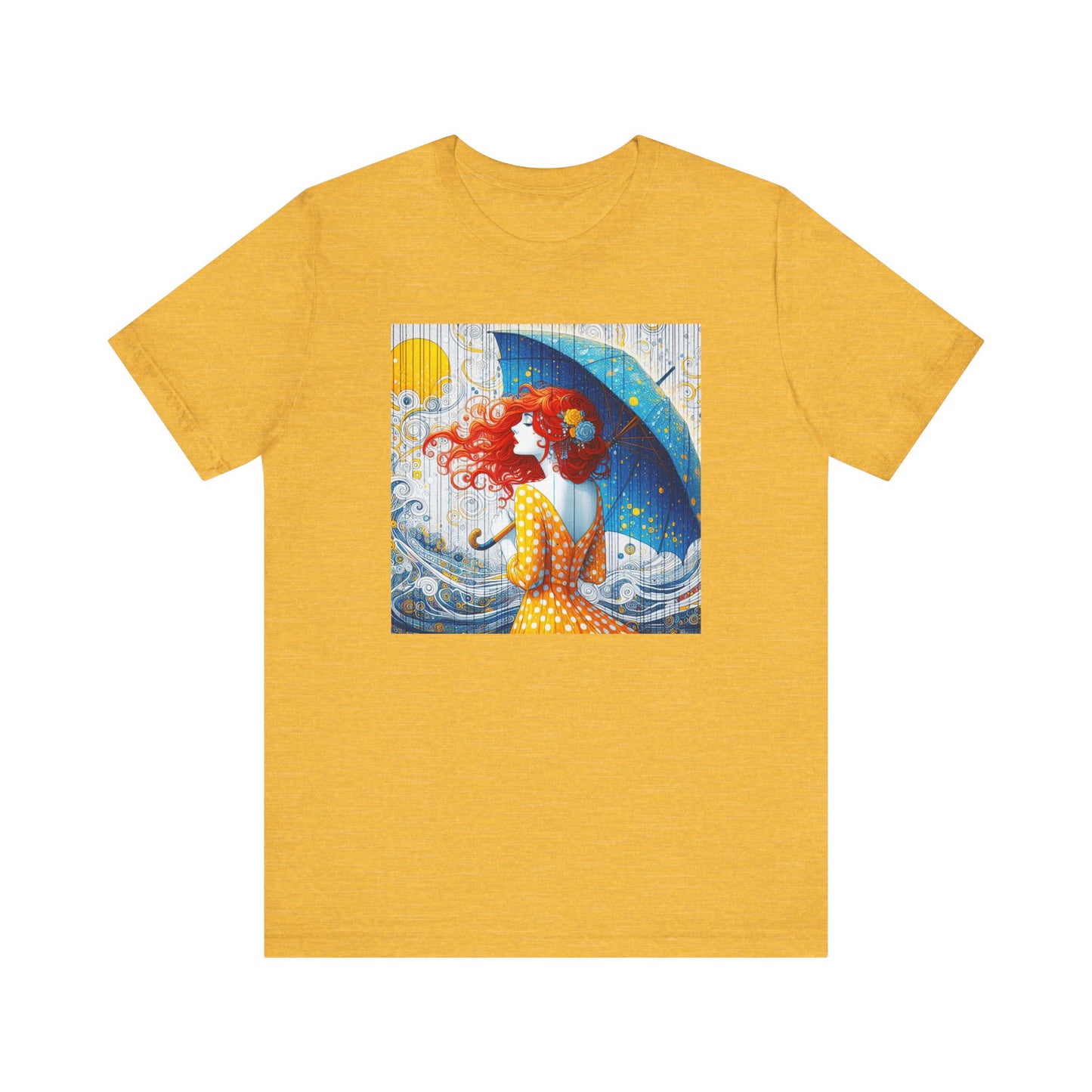 Whimsical Art Tee, Fun Graphic Shirt, Summer Vibes, Beach Day Apparel, Women's T-Shirt, Gift for Art Lovers
