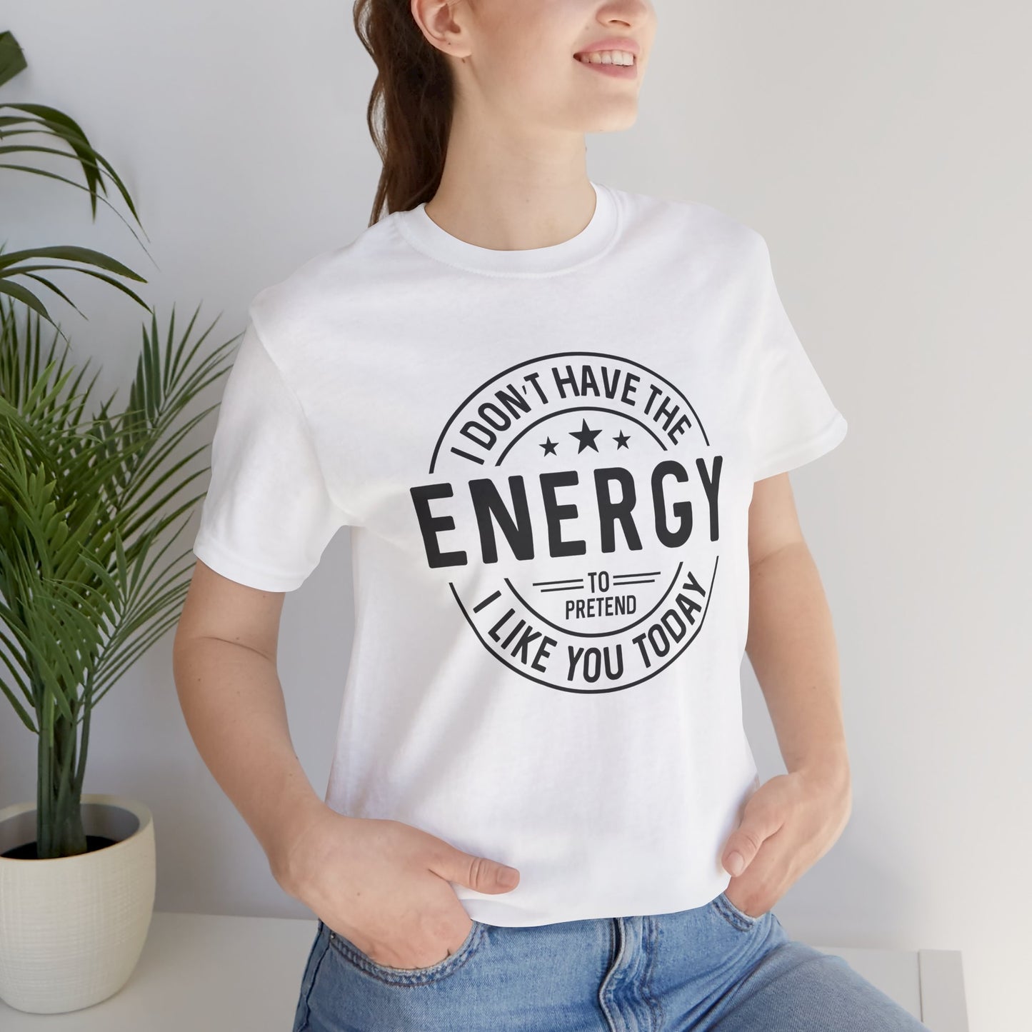 Unisex Energy Tee, Funny Graphic T-Shirt, Casual Wear, Quirky Gift, Everyday Humor, Perfect for Friends