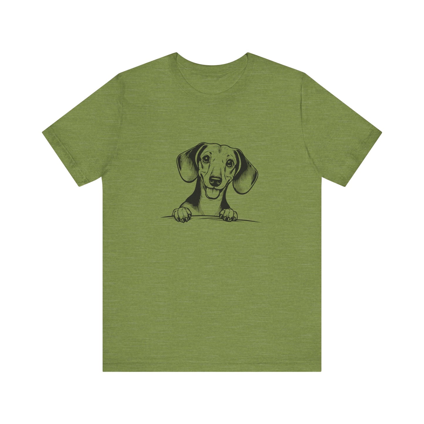 Adorable Dachshund Graphic Tee - Cute Dog Lover Shirt, Pet Owner Gift, Animal Lover Apparel, Casual Everyday Wear, Perfect for Birthdays