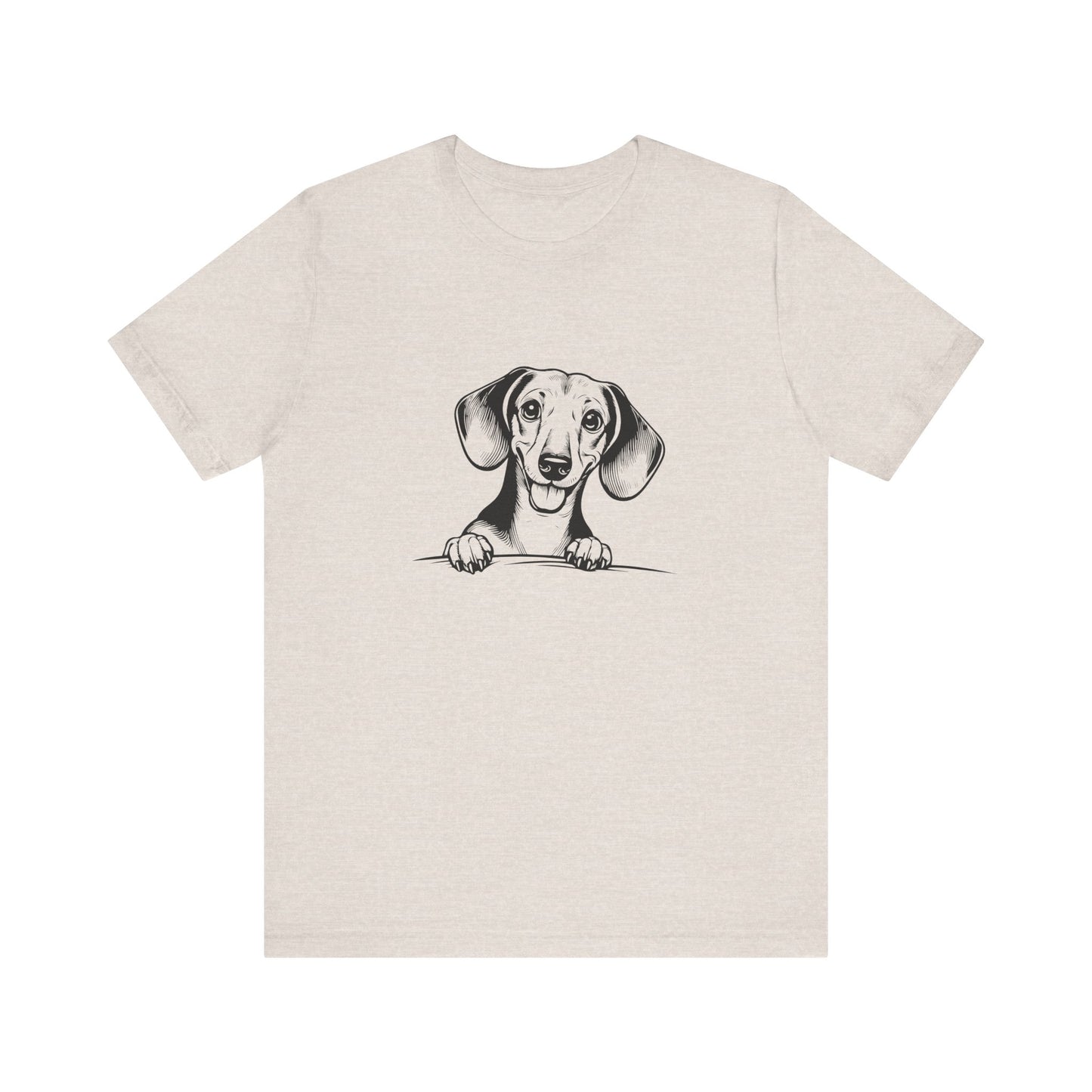 Adorable Dachshund Graphic Tee - Cute Dog Lover Shirt, Pet Owner Gift, Animal Lover Apparel, Casual Everyday Wear, Perfect for Birthdays