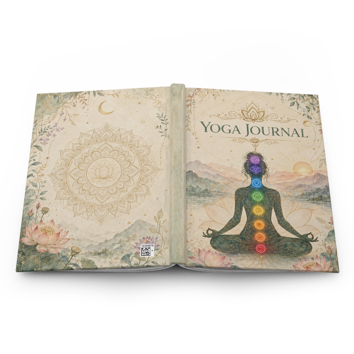 Yoga Journal Hardcover — Chakra Meditation Notebook for Mindfulness & Daily Practice