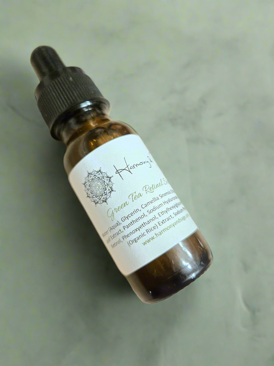 Green Tea Retinol Serum, Face Serum, Hyaluronic Acid