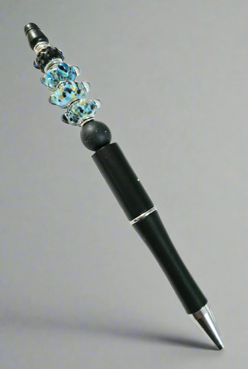 Black Lampwork Pen