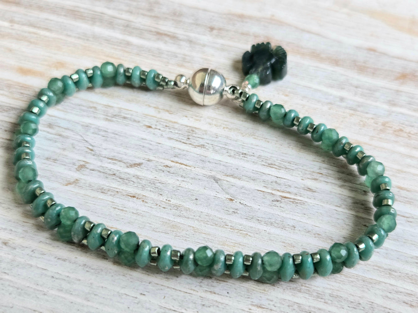Green Aventurine Handbeaded Healing Bracelet