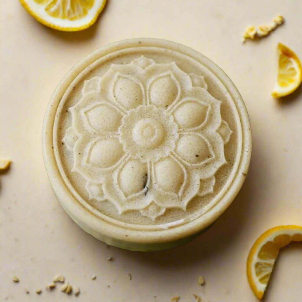 Green Tea & Peppermint Sugar Scrub Bar, Exfoliation Bar, Detergent Free Bar