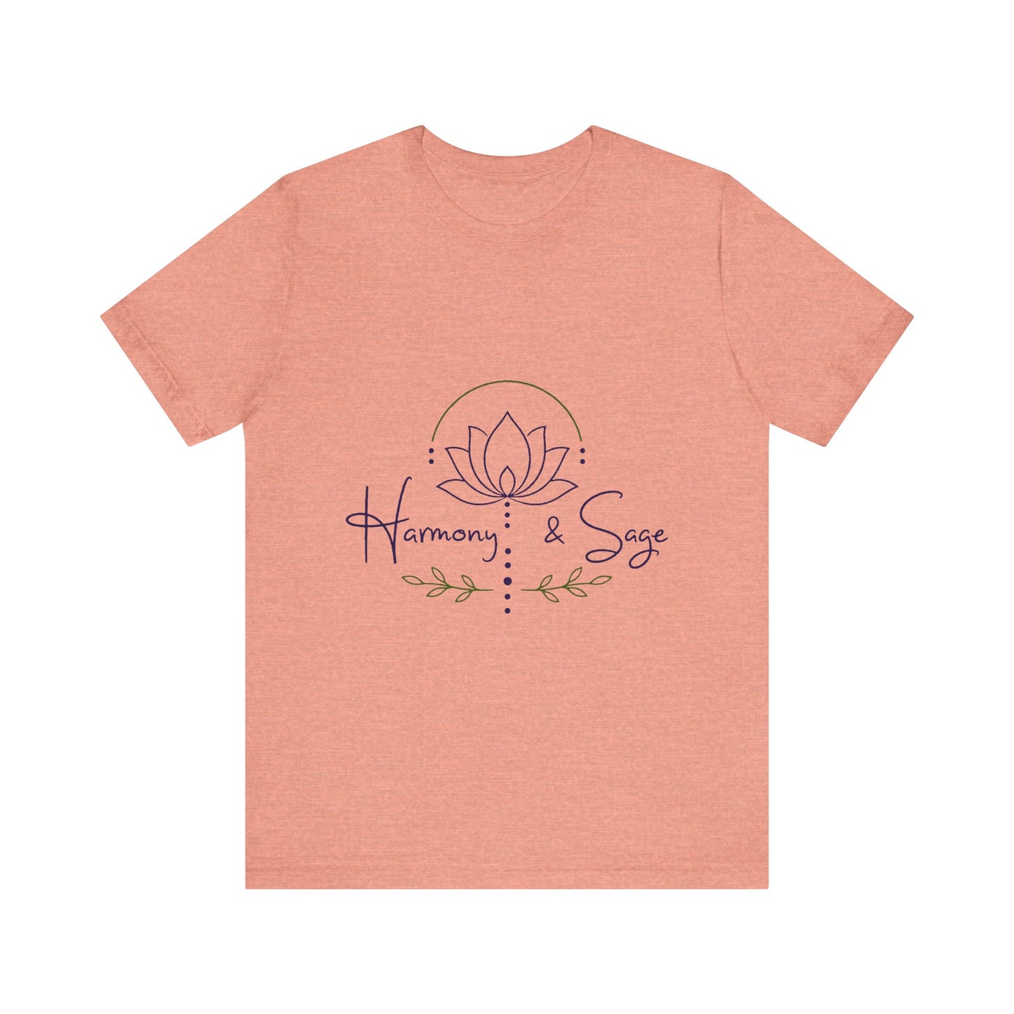 Harmony & Sage Lotus Tee — Minimal Wellness Graphic T-Shirt