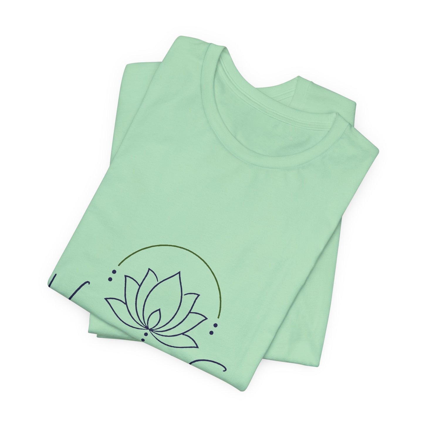 Harmony & Sage Lotus Tee — Minimal Wellness Graphic T-Shirt