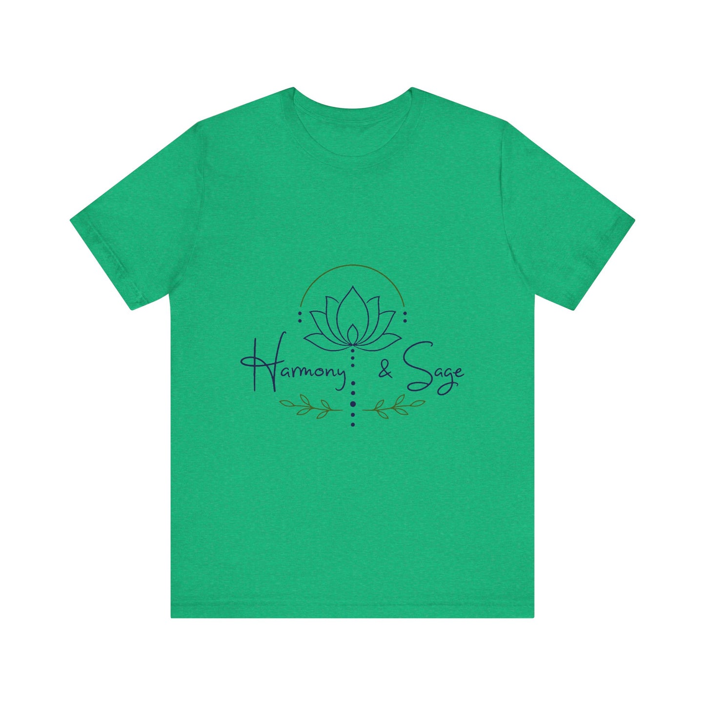 Harmony & Sage Lotus Tee — Minimal Wellness Graphic T-Shirt