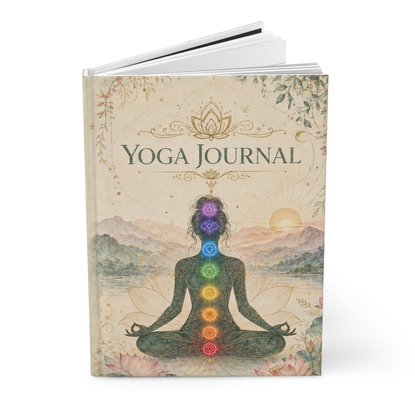 Yoga Journal Hardcover — Chakra Meditation Notebook for Mindfulness & Daily Practice