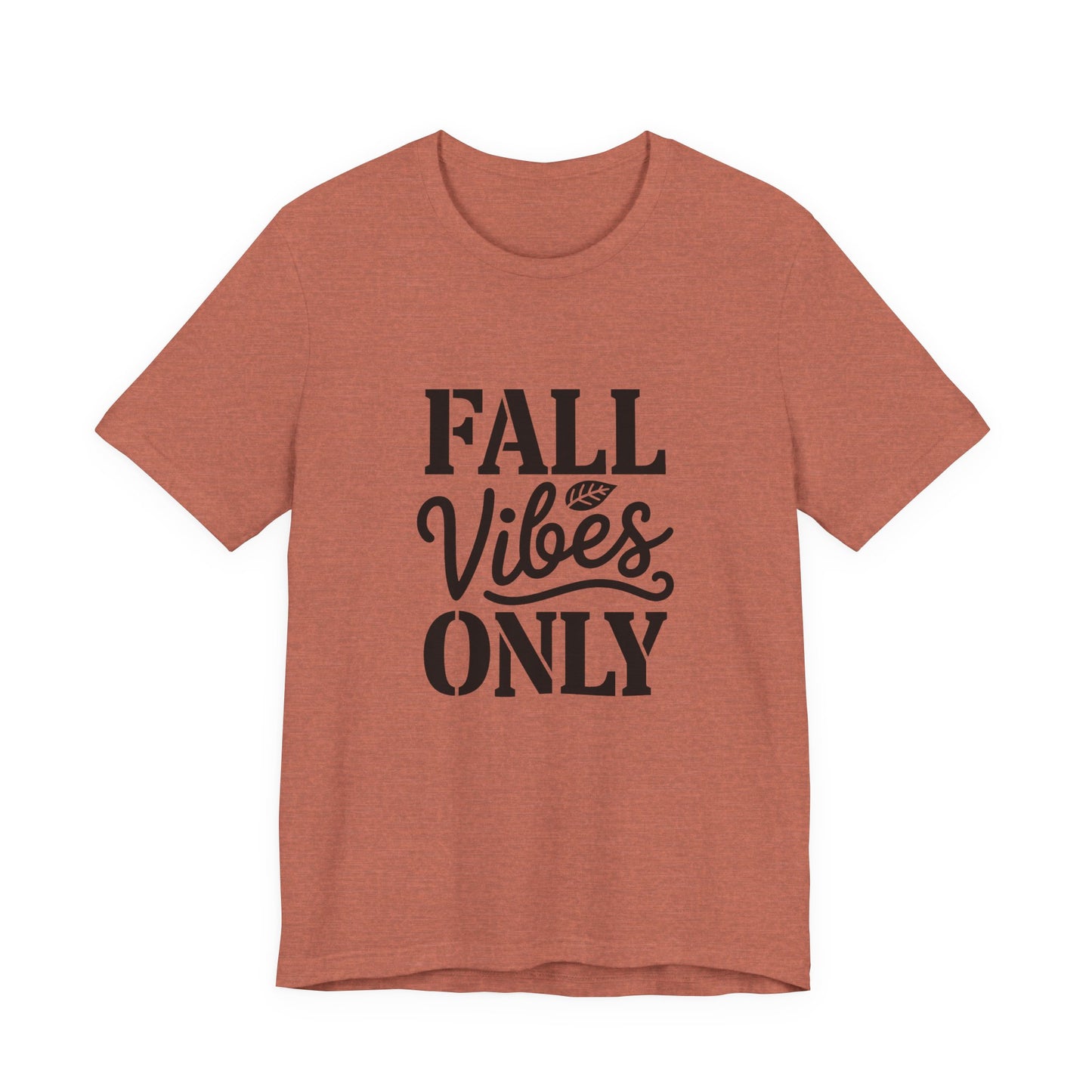 Unisex Fall Vibes Short Sleeve Tee, Casual Autumn Shirt, Seasonal Graphic Tee, Perfect for Thanksgiving, Cozy Fall Outfit