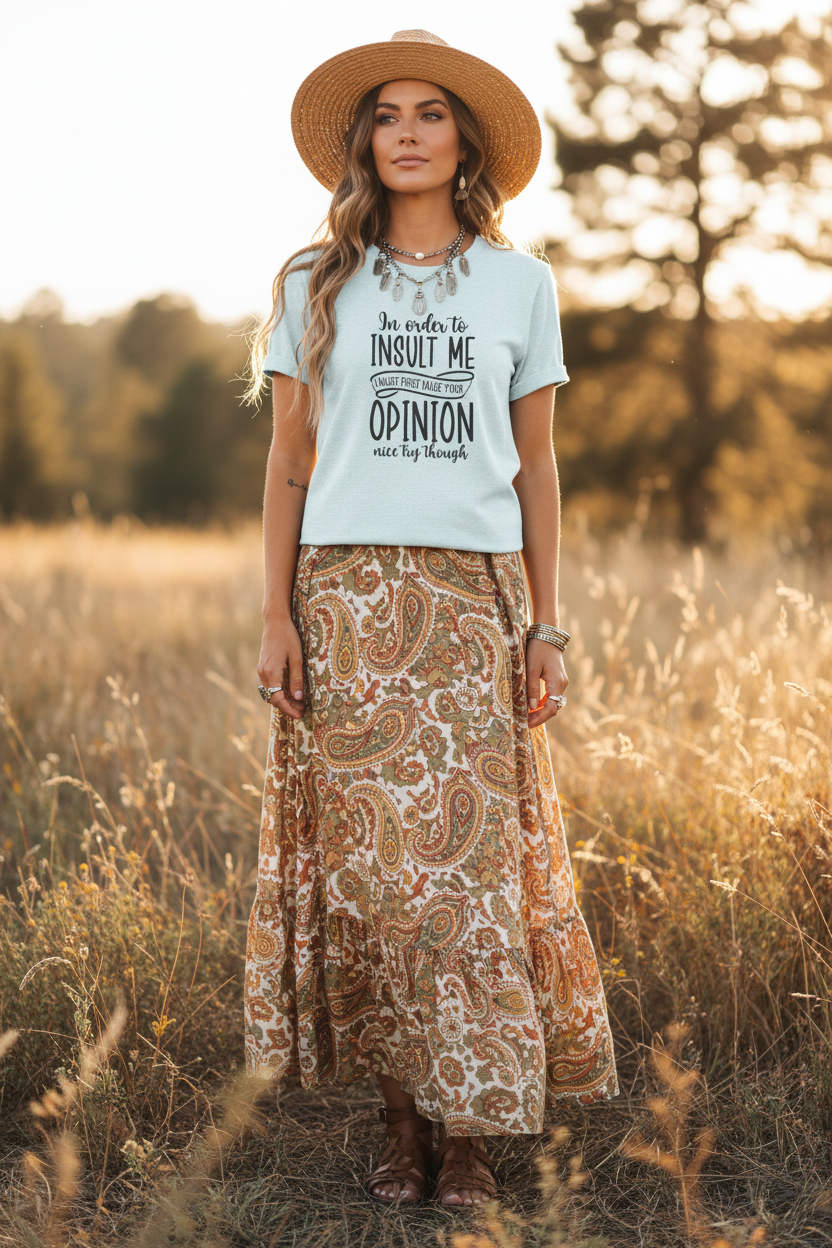 Funny Quote Unisex Tee: "In Order to Insult Me..." - Casual Humor Shirt for Friends, Gifts, Birthdays, Everyday Wear, Online Shopping, [...]
