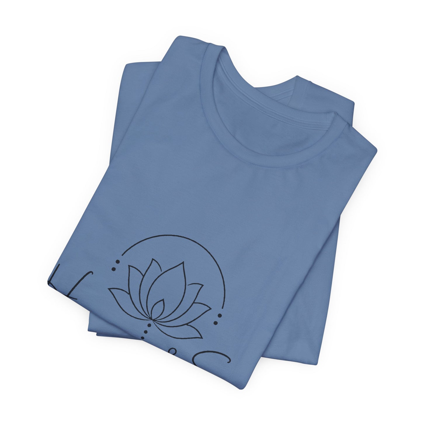 Harmony & Sage Tee — Lotus Graphic Mindful T-Shirt ("Created with Intention, Inspired by Nature")