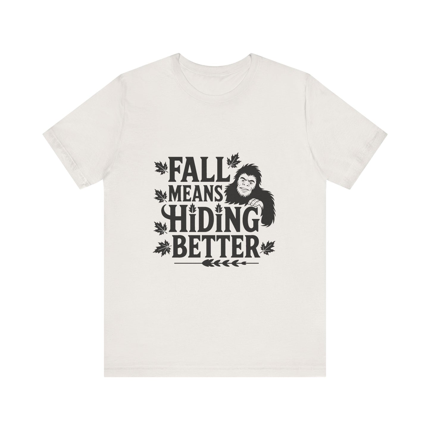 Fall-Themed Unisex Tee - Perfect for Autumn, Halloween, Sasquatch Lovers, Casual Wear, Gift Ideas