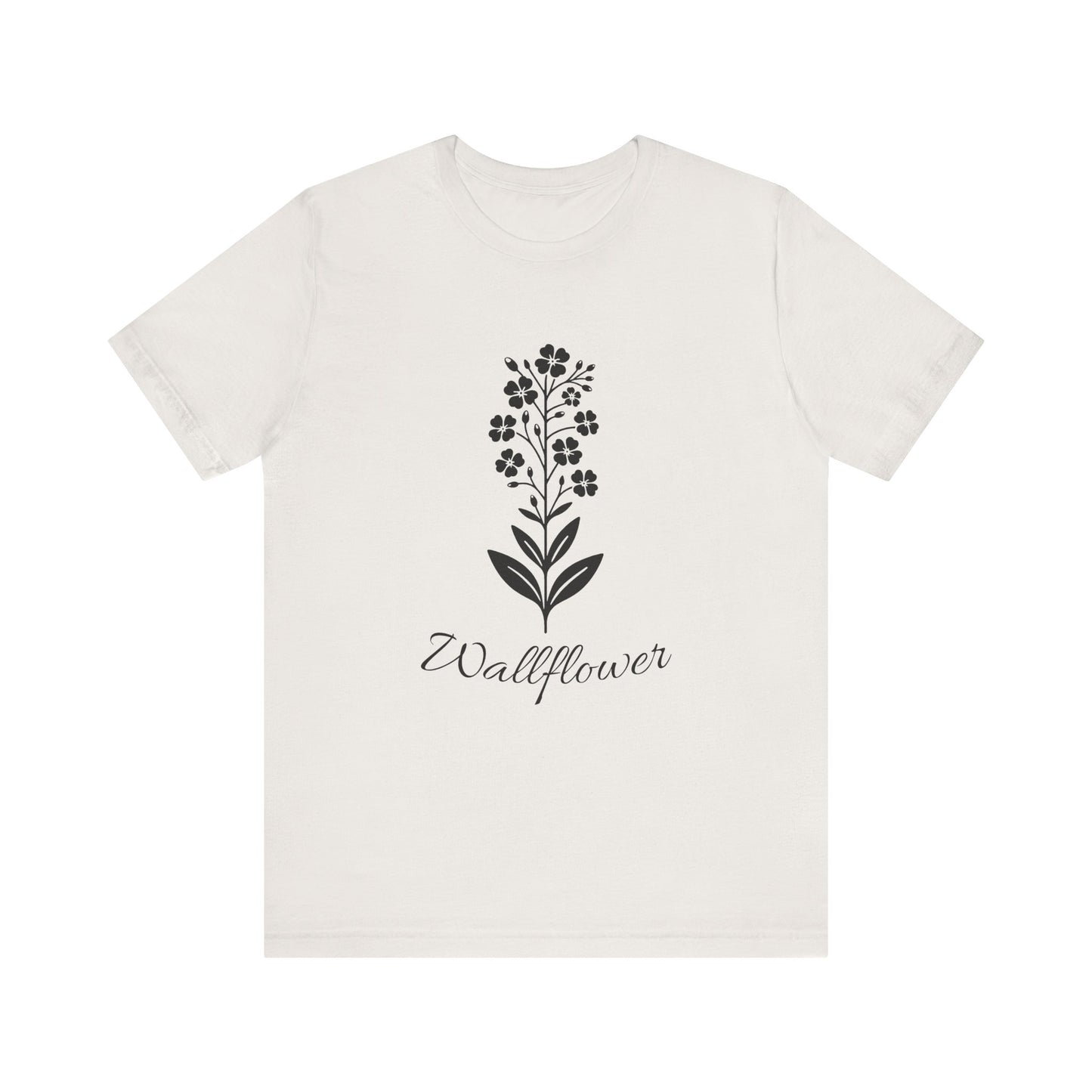Wallflower Unisex Short Sleeve Tee - Botanical Graphic Shirt, Nature Lover Gift, Casual Wear, Eco-Friendly Fashion, Spring Outfit