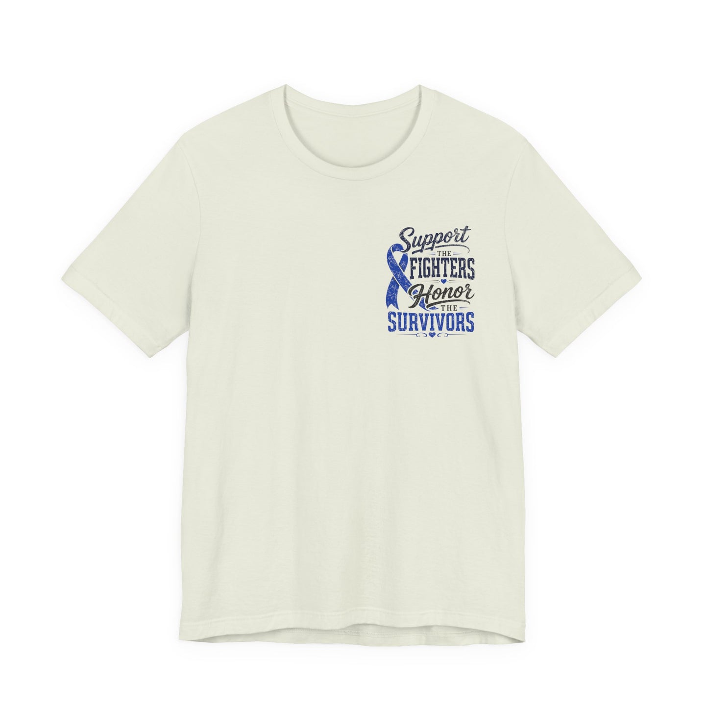 Survivors Support Tee – "Support Fighters Honor Survivors" Ribbon T-Shirt