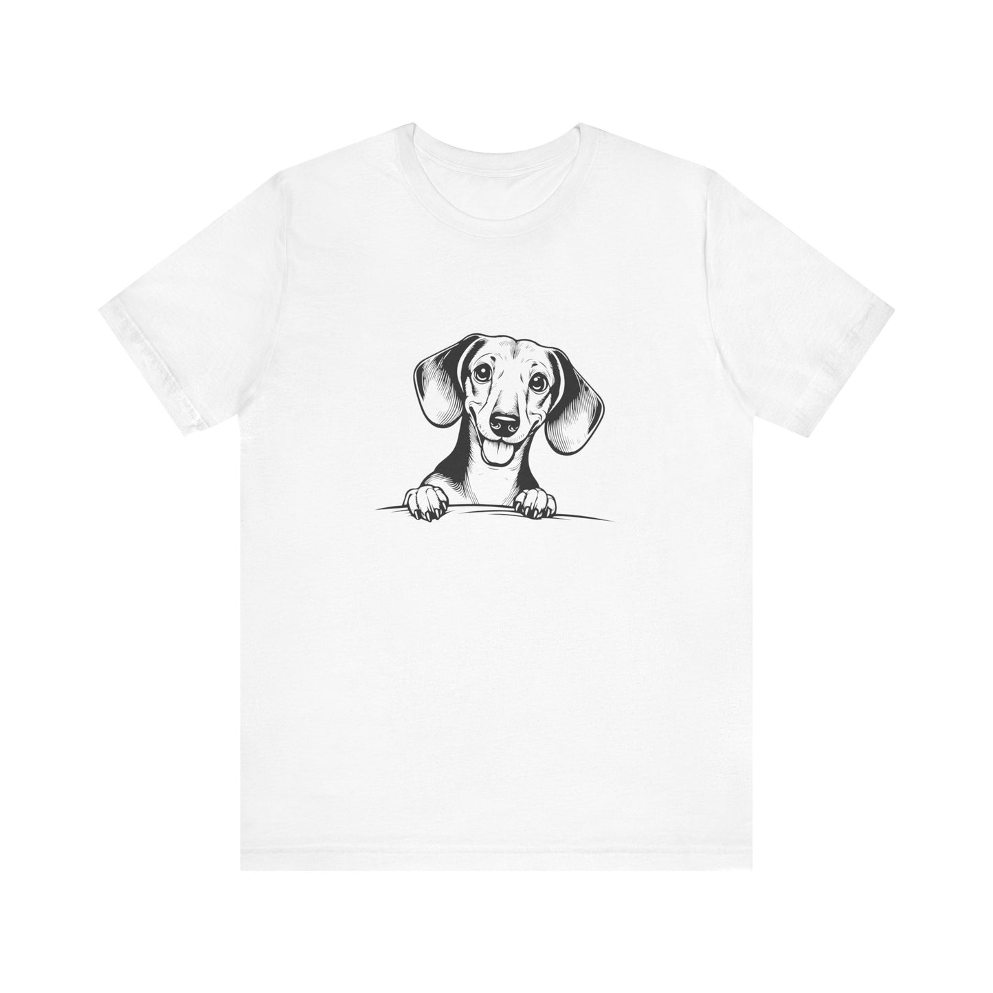 Adorable Dachshund Graphic Tee - Cute Dog Lover Shirt, Pet Owner Gift, Animal Lover Apparel, Casual Everyday Wear, Perfect for Birthdays
