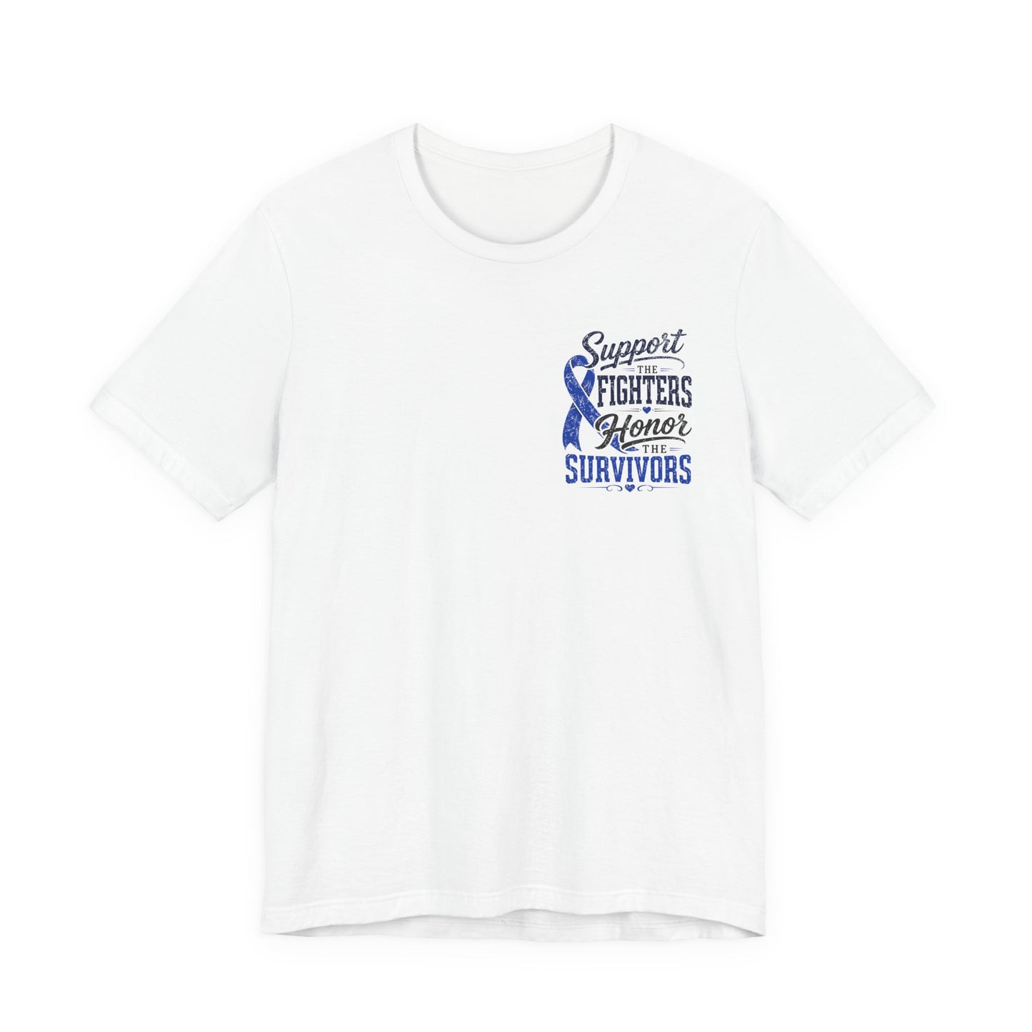 Survivors Support Tee – "Support Fighters Honor Survivors" Ribbon T-Shirt