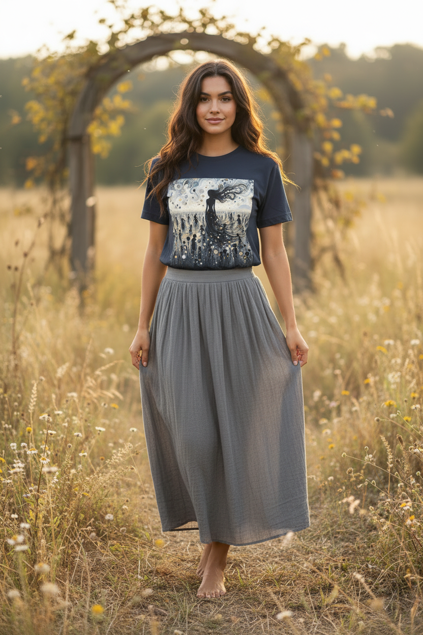 Mystical Dreamer Tee - Unisex Jersey Short Sleeve Tee, Bohemian Style T-Shirt, Festival Wear, Gift for Dreamers, Artistic Apparel