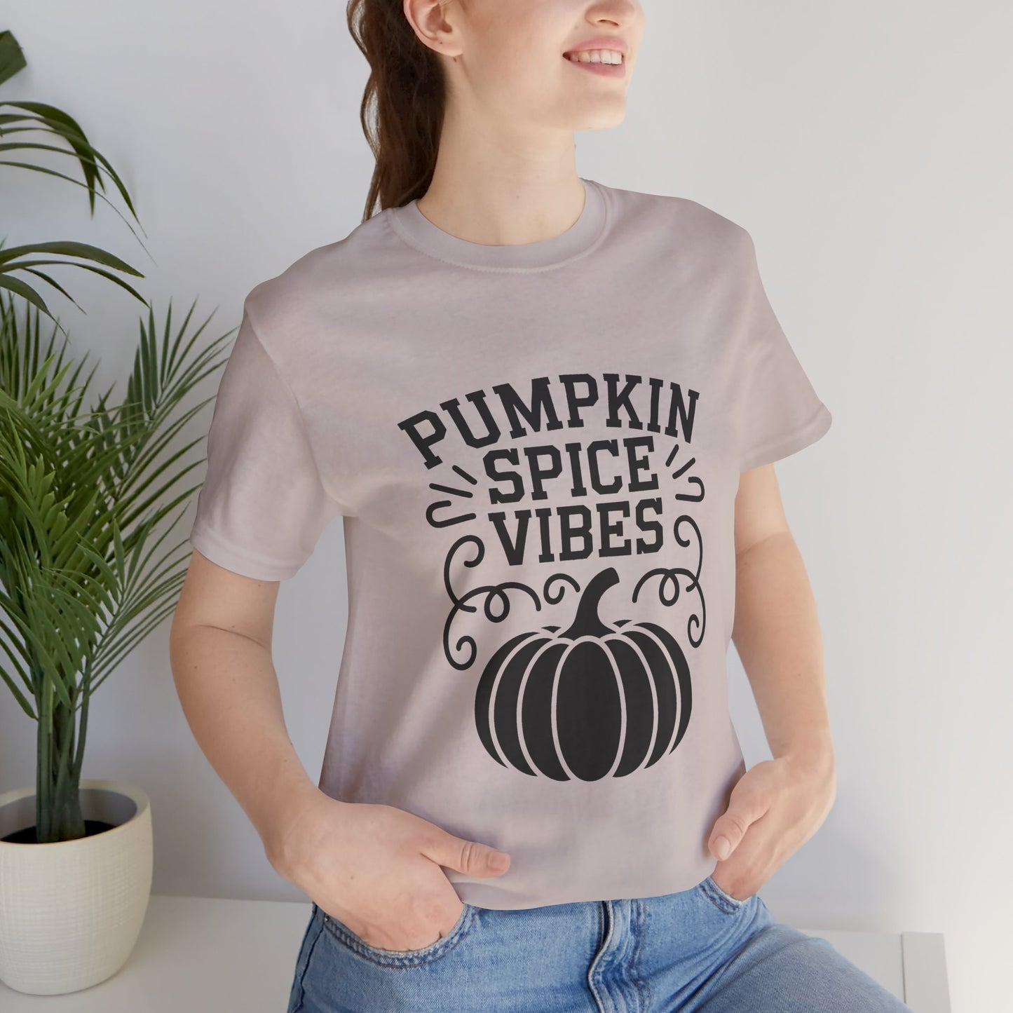 Pumpkin Spice Vibes Tee - Fall T-Shirt, Autumn Apparel, Halloween Shirt, Cozy Gift, Thanksgiving Top